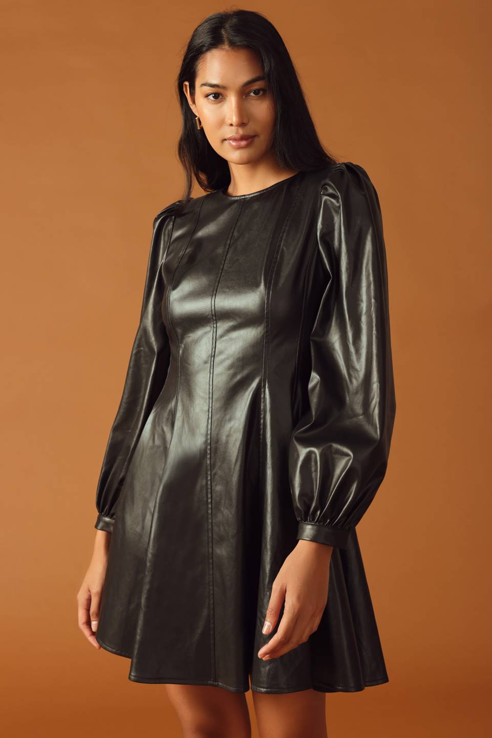 CHANGE OF PACE FAUX LEATHER MINI DRESS - MaraFormigone