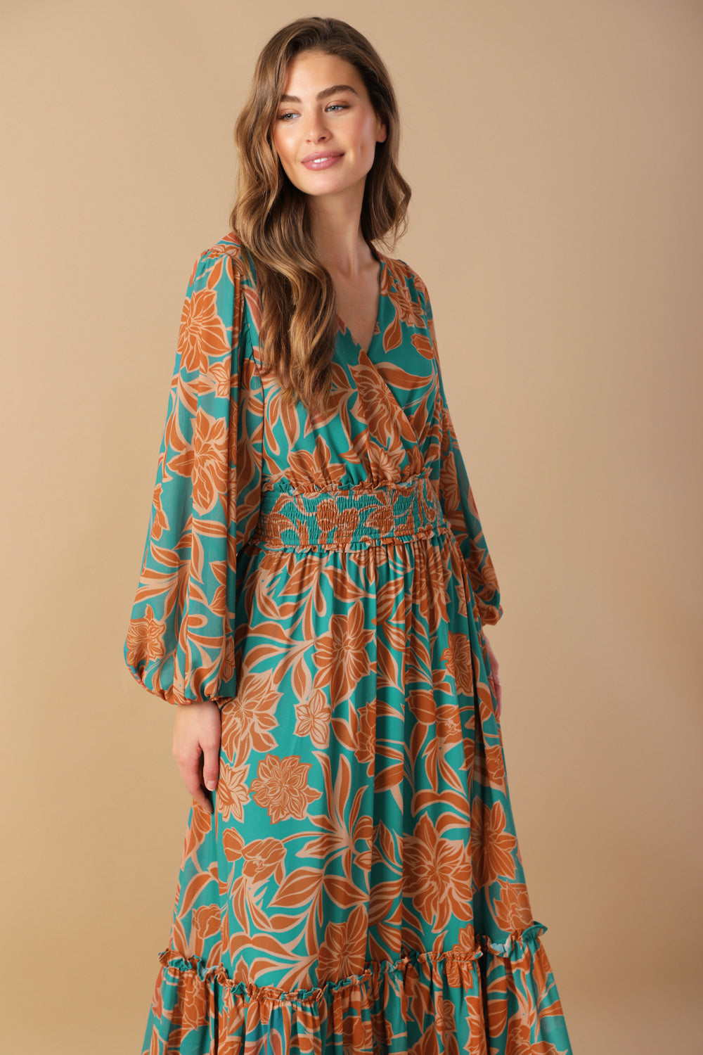 FLEETING FAUNA WOVEN MAXI DRESS - MaraFormigone