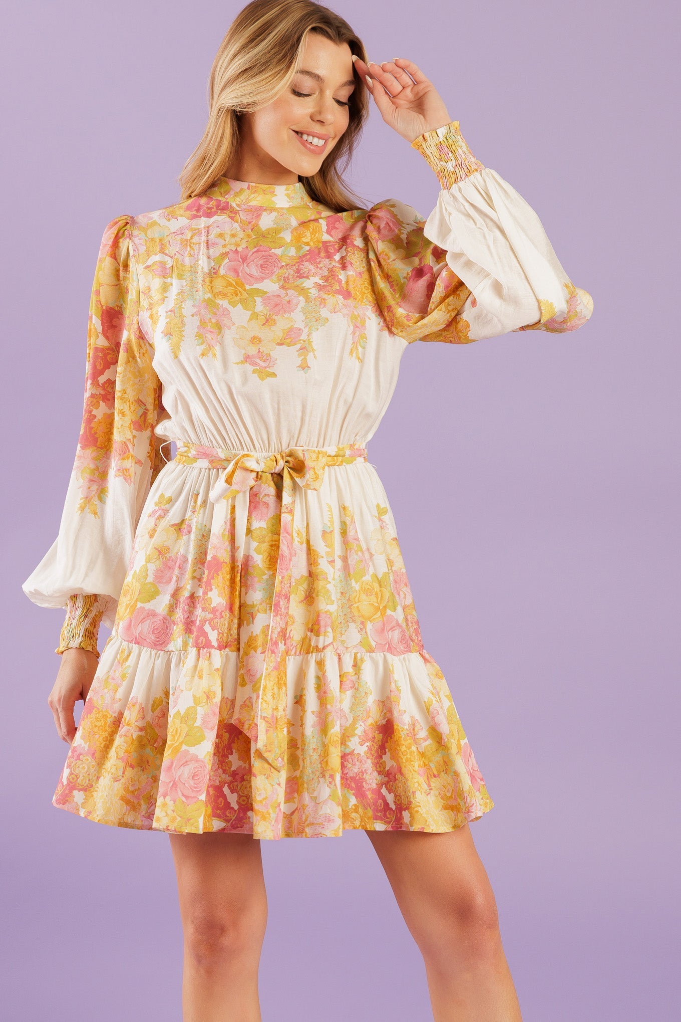 VESTIDO MINI ROSA TEJIDO ¡A POR ELLO!