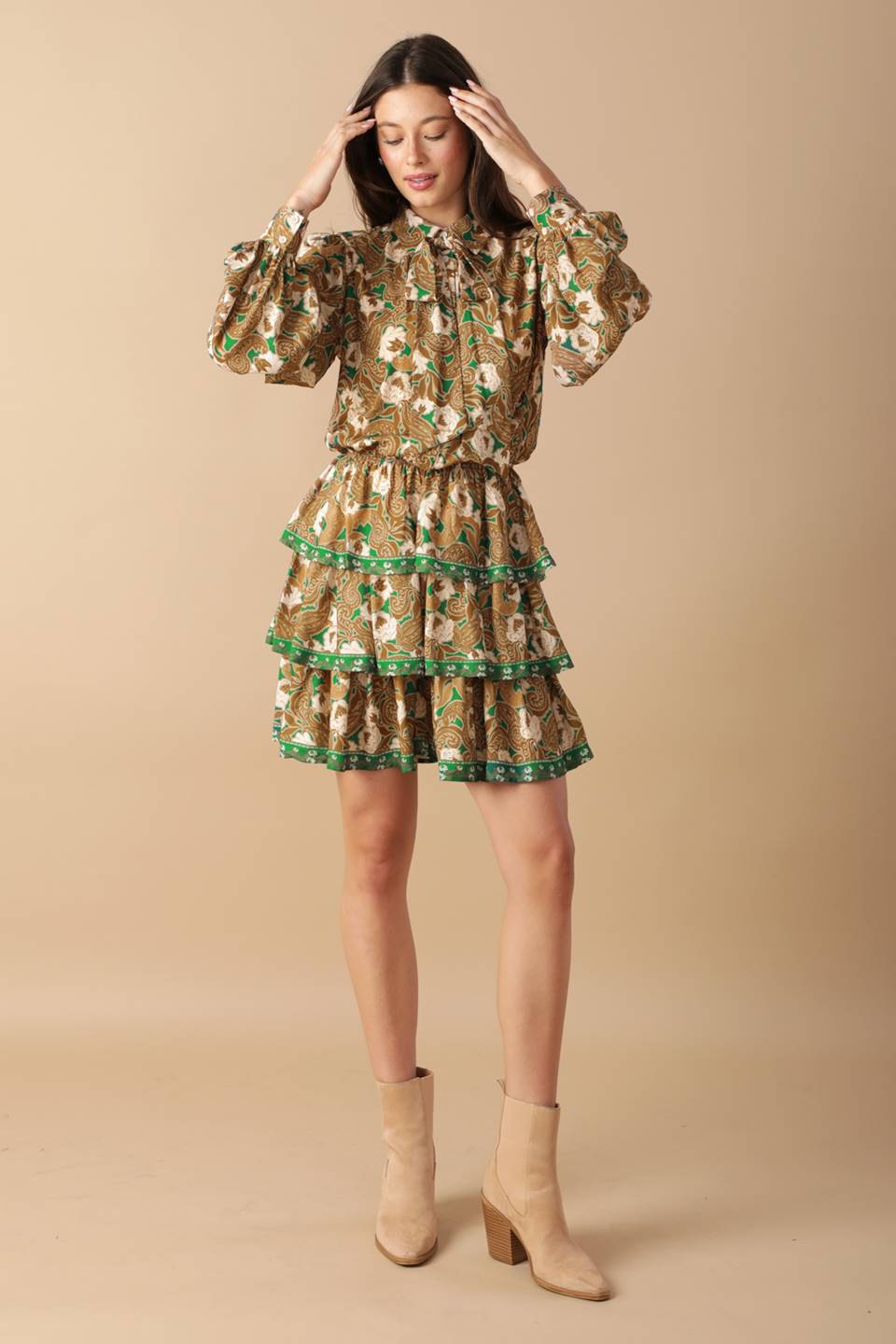 OPEN PATH WOVEN MINI DRESS - MaraFormigone