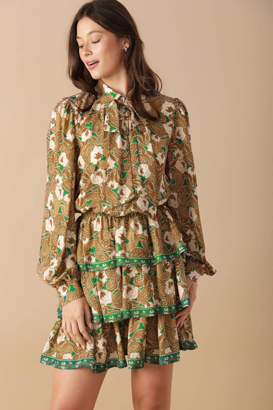 OPEN PATH WOVEN MINI DRESS - MaraFormigone