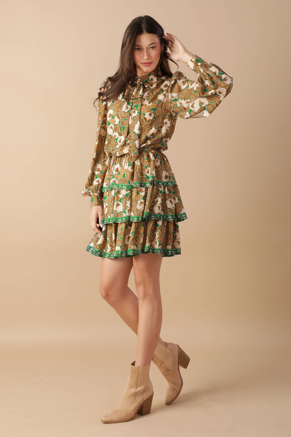 OPEN PATH WOVEN MINI DRESS - MaraFormigone