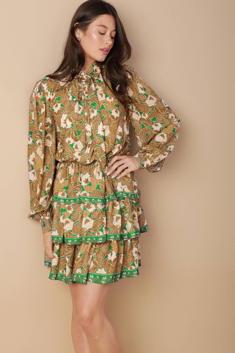 OPEN PATH WOVEN MINI DRESS - MaraFormigone