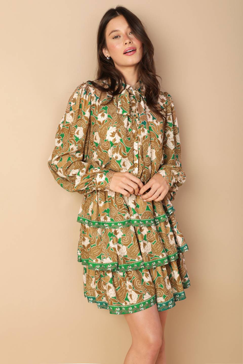 OPEN PATH WOVEN MINI DRESS - MaraFormigone