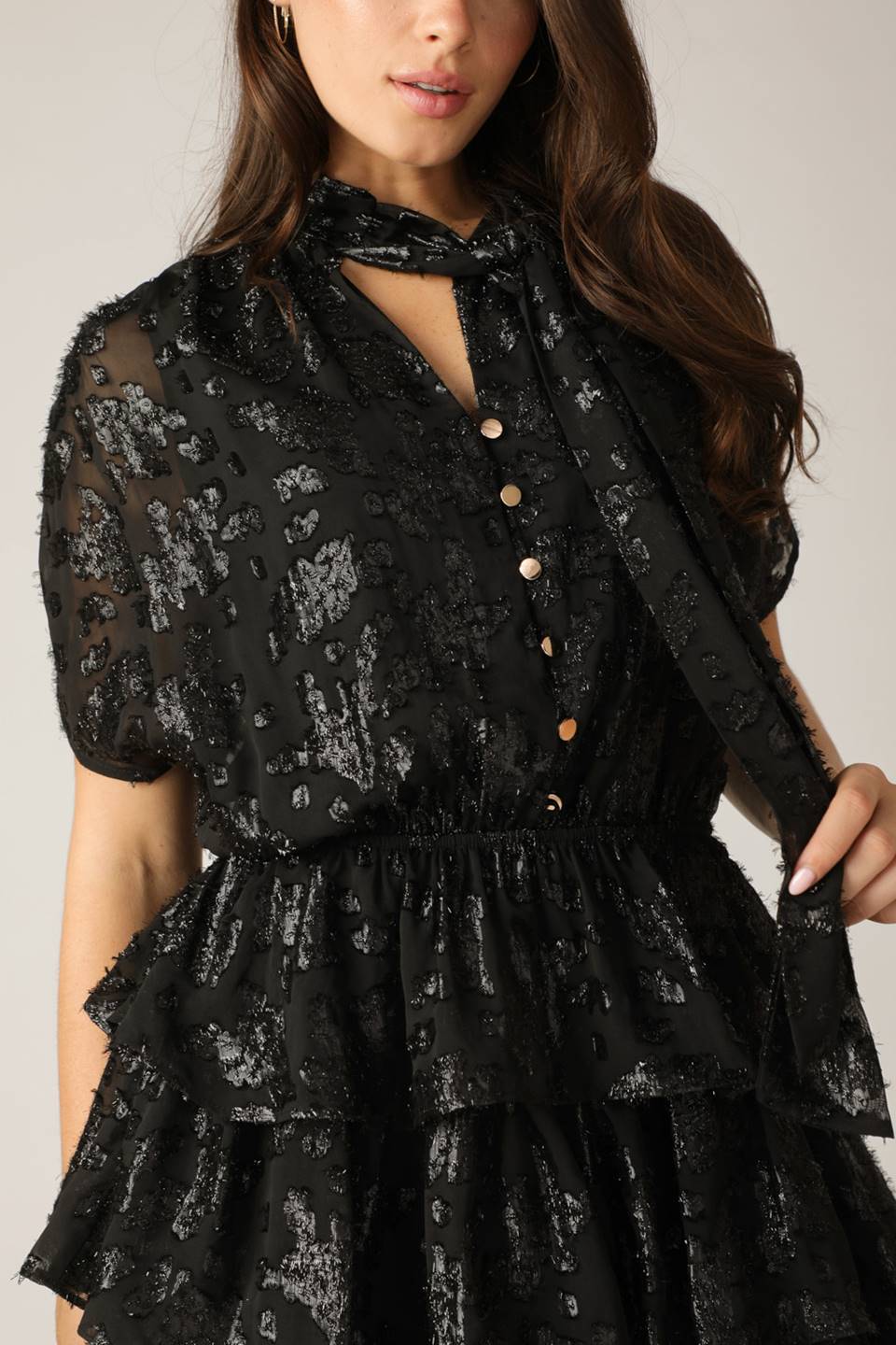 NÃO EU SEI VESTIDO MINI DE TECIDO