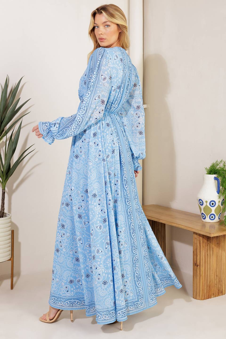 RIPPLES OF TIME WOVEN MAXI DRESS - MaraFormigone
