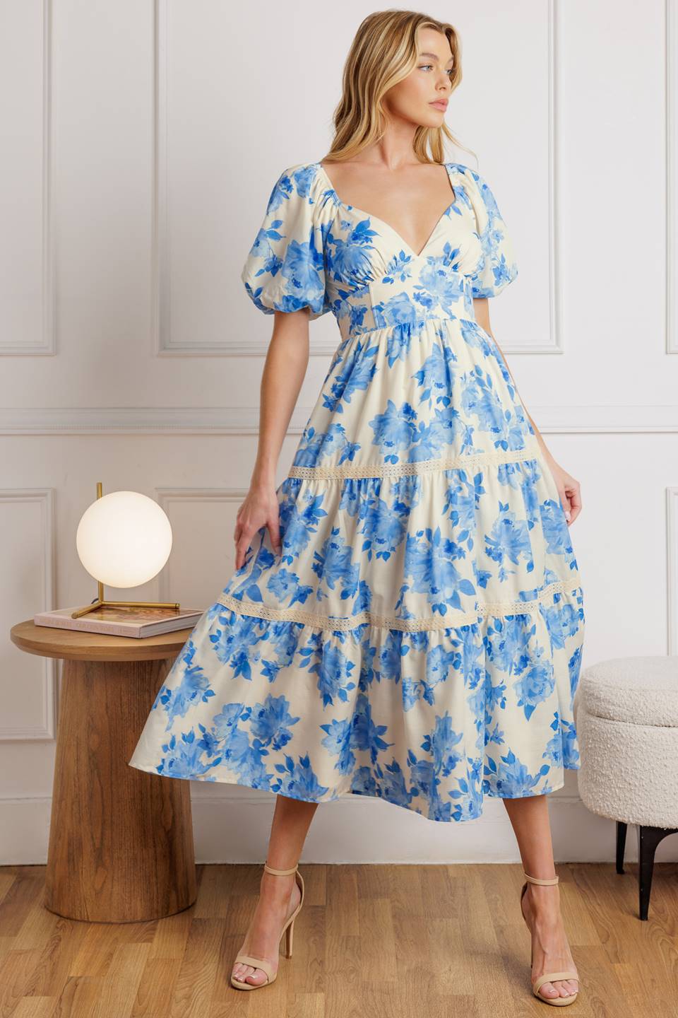 VESTIDO MIDI TEJIDO ENTRE LA NIEBLA