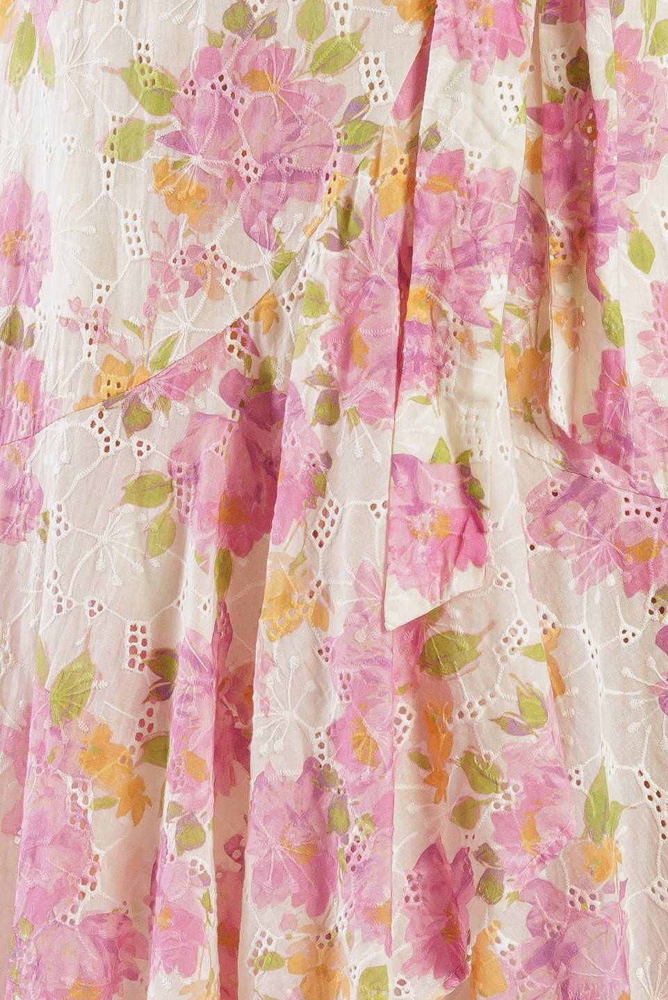 VESTIDO MIDI DE RENDA COFFEE RUN