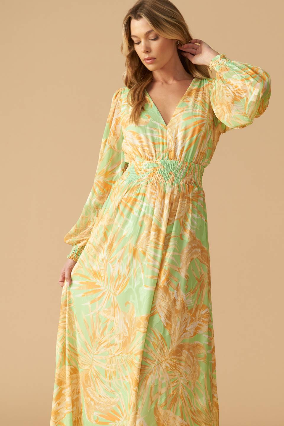 SUNSET SASHAY WOVEN MAXI DRESS - MaraFormigone