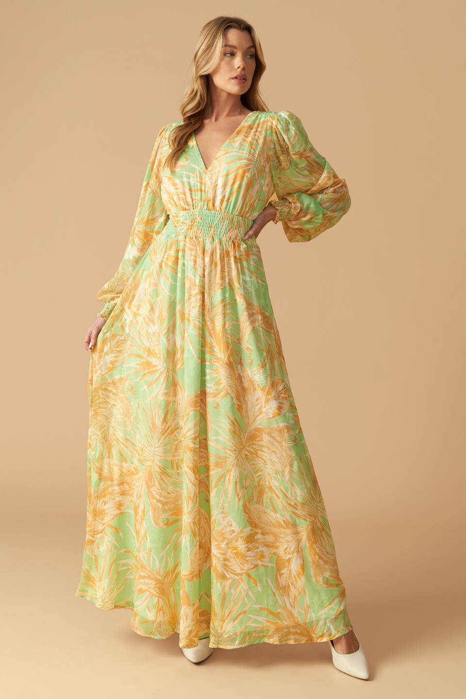 SUNSET SASHAY WOVEN MAXI DRESS - MaraFormigone