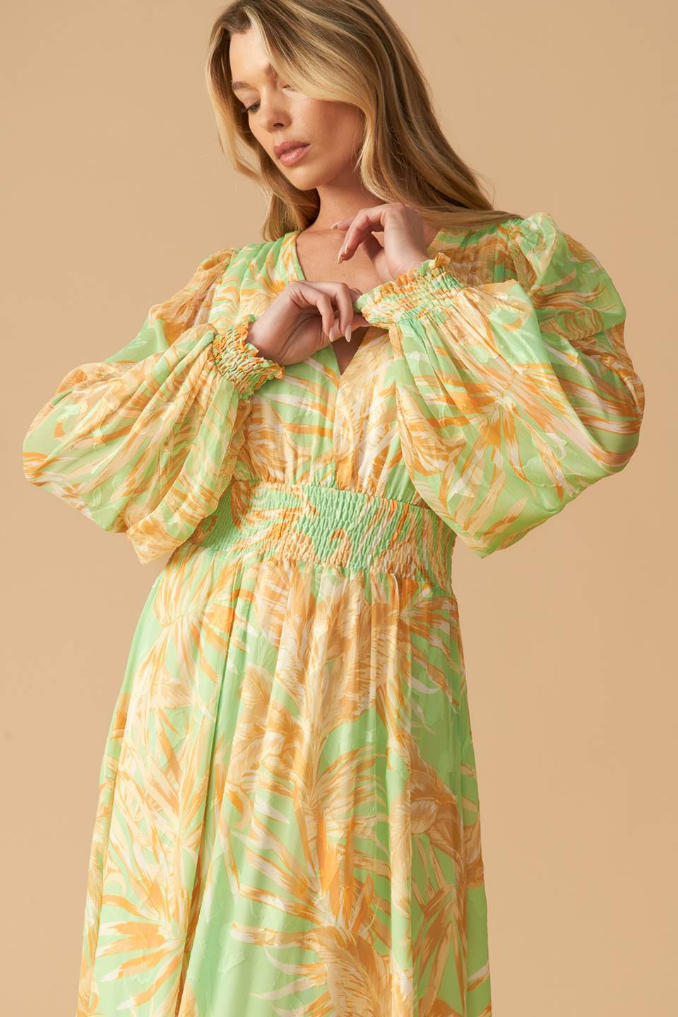 SUNSET SASHAY WOVEN MAXI DRESS - MaraFormigone