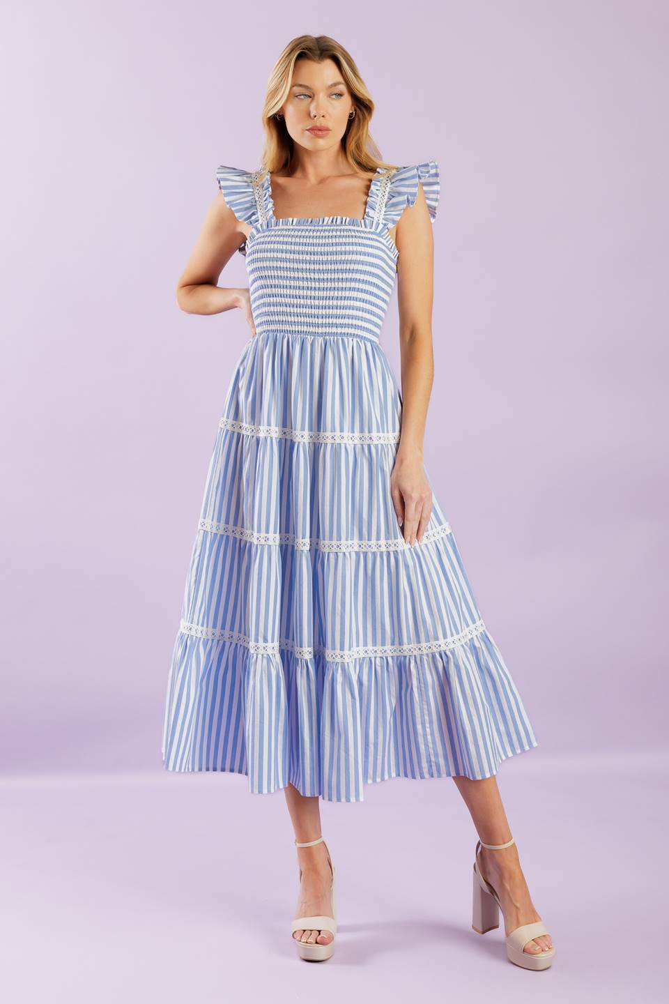 VESTIDO MIDI TEJIDO SWING OF THINGS