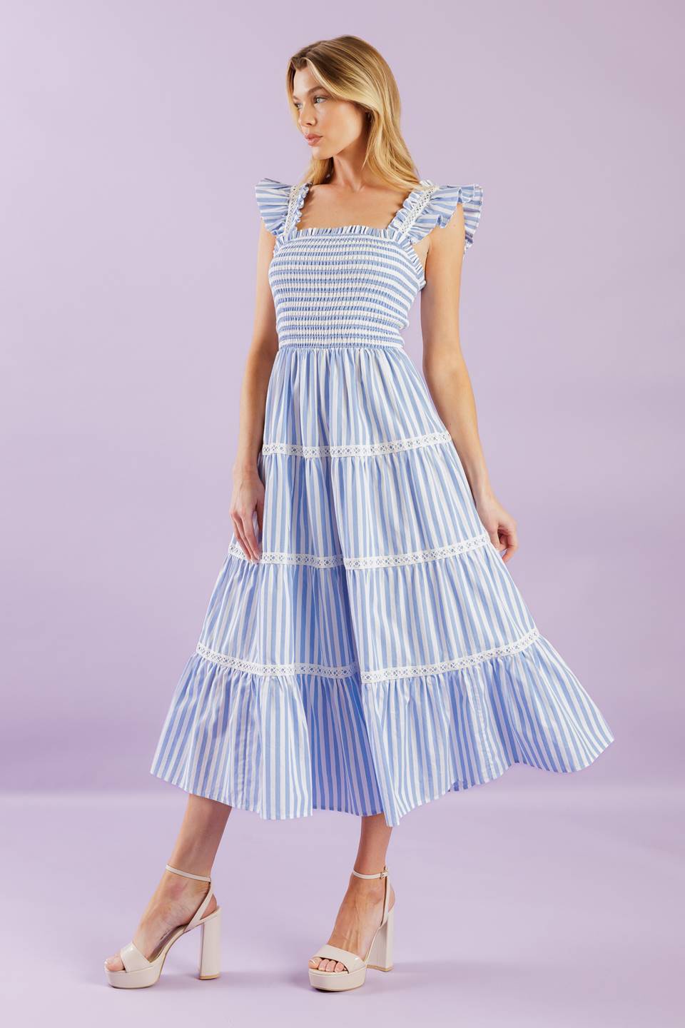 VESTIDO MIDI TEJIDO SWING OF THINGS