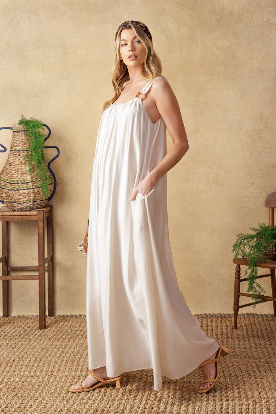 CELESTIAL SKIES WOVEN MAXI DRESS - MaraFormigone