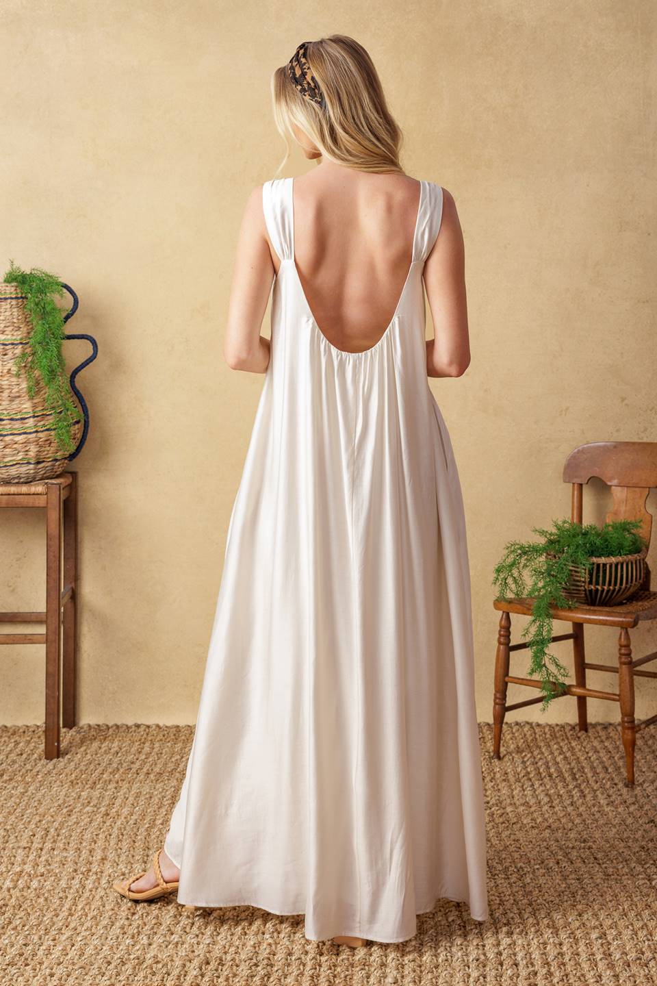 CELESTIAL SKIES WOVEN MAXI DRESS - MaraFormigone