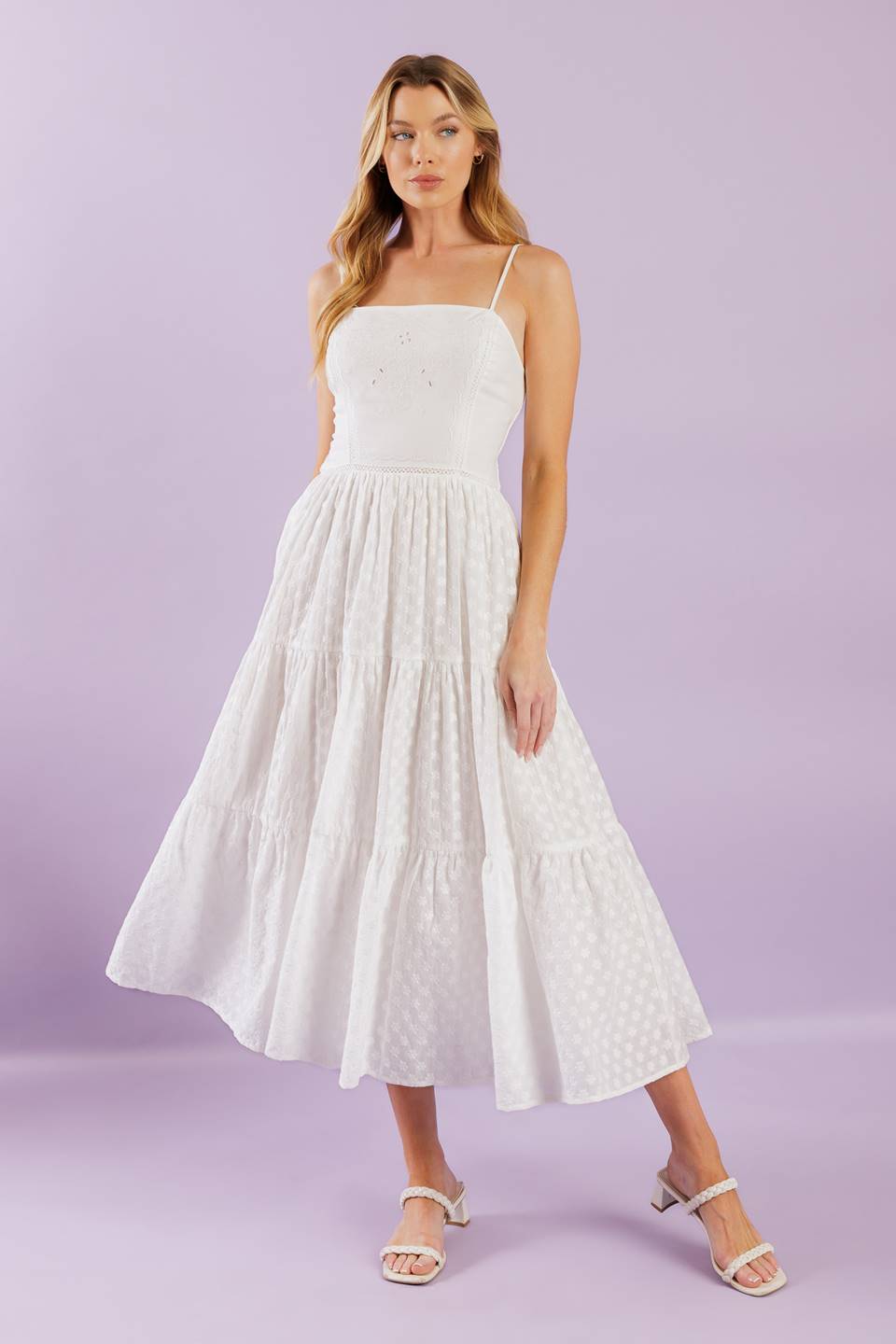 VESTIDO MIDI TECIDO ENCHANTING MOMENTS