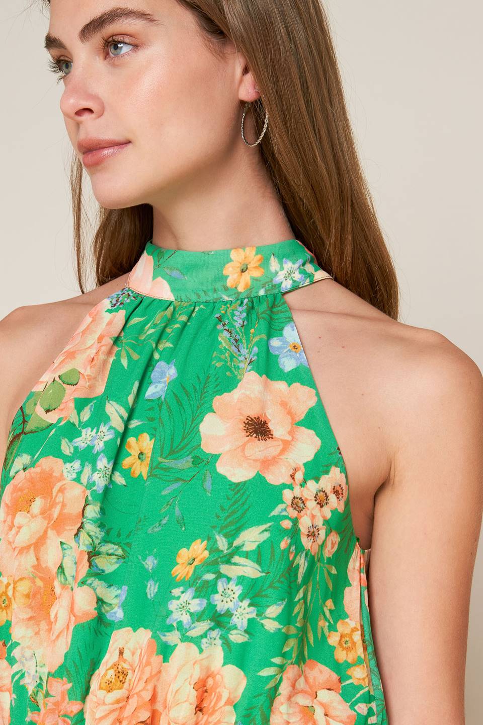 PORCELAIN BLOOM WOVEN MAXI DRESS - MaraFormigone