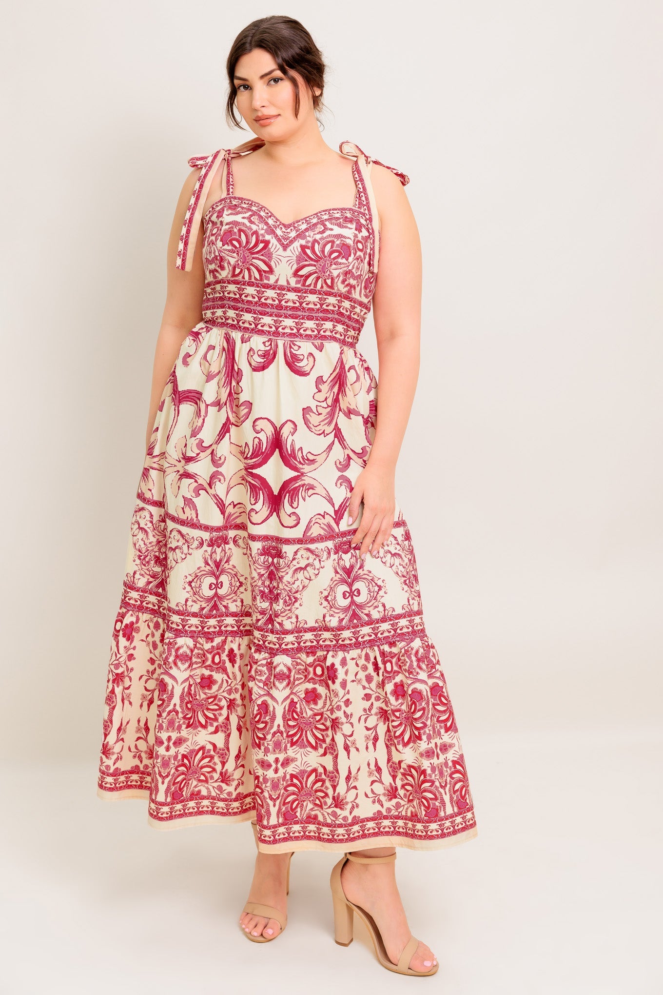 THE GARDEN'S SECRET WOVEN MIDI DRESS - MaraFormigone