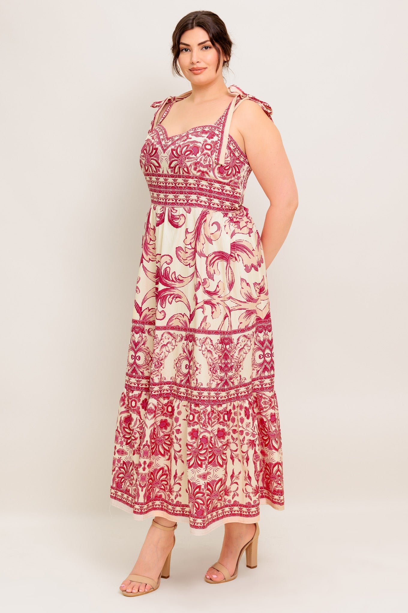 THE GARDEN'S SECRET WOVEN MIDI DRESS - MaraFormigone