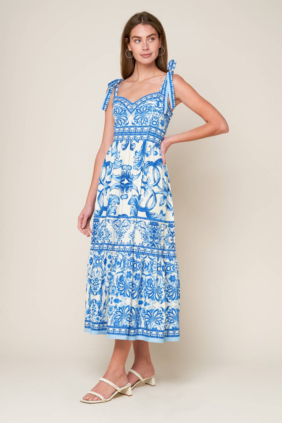 THE GARDEN'S SECRET WOVEN MIDI DRESS - MaraFormigone