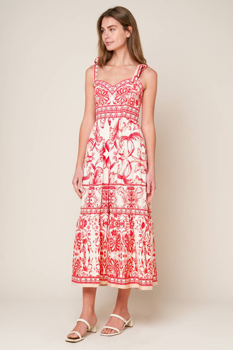 THE GARDEN'S SECRET WOVEN MIDI DRESS - MaraFormigone