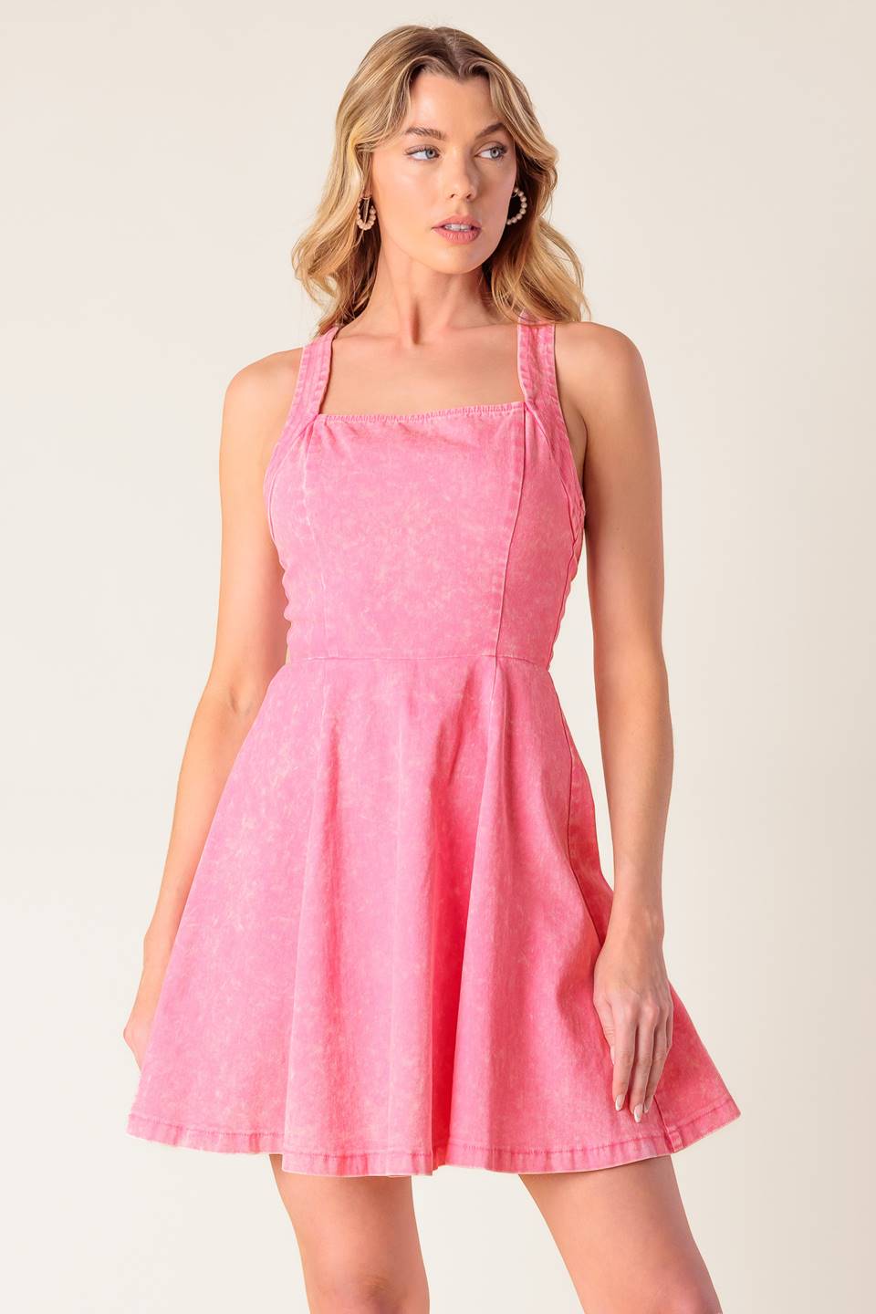 Vestido corto tejido Hibiscus Hideaway