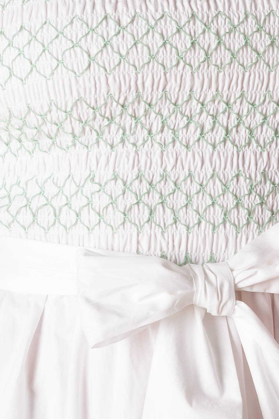 Vestido midi tejido con bordados ROMINA