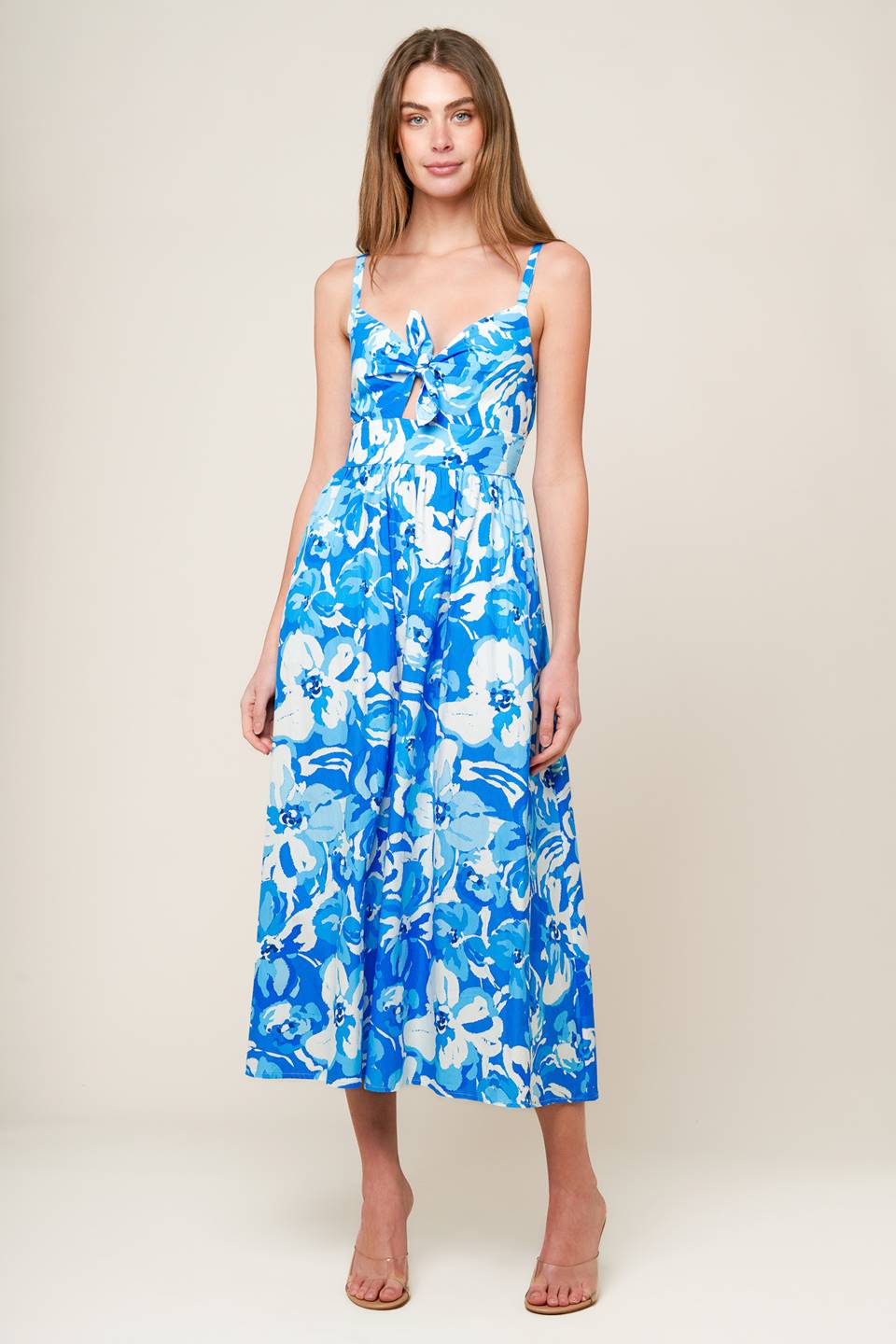 SPRING ROMANCE WOVEN MIDI DRESS - MaraFormigone