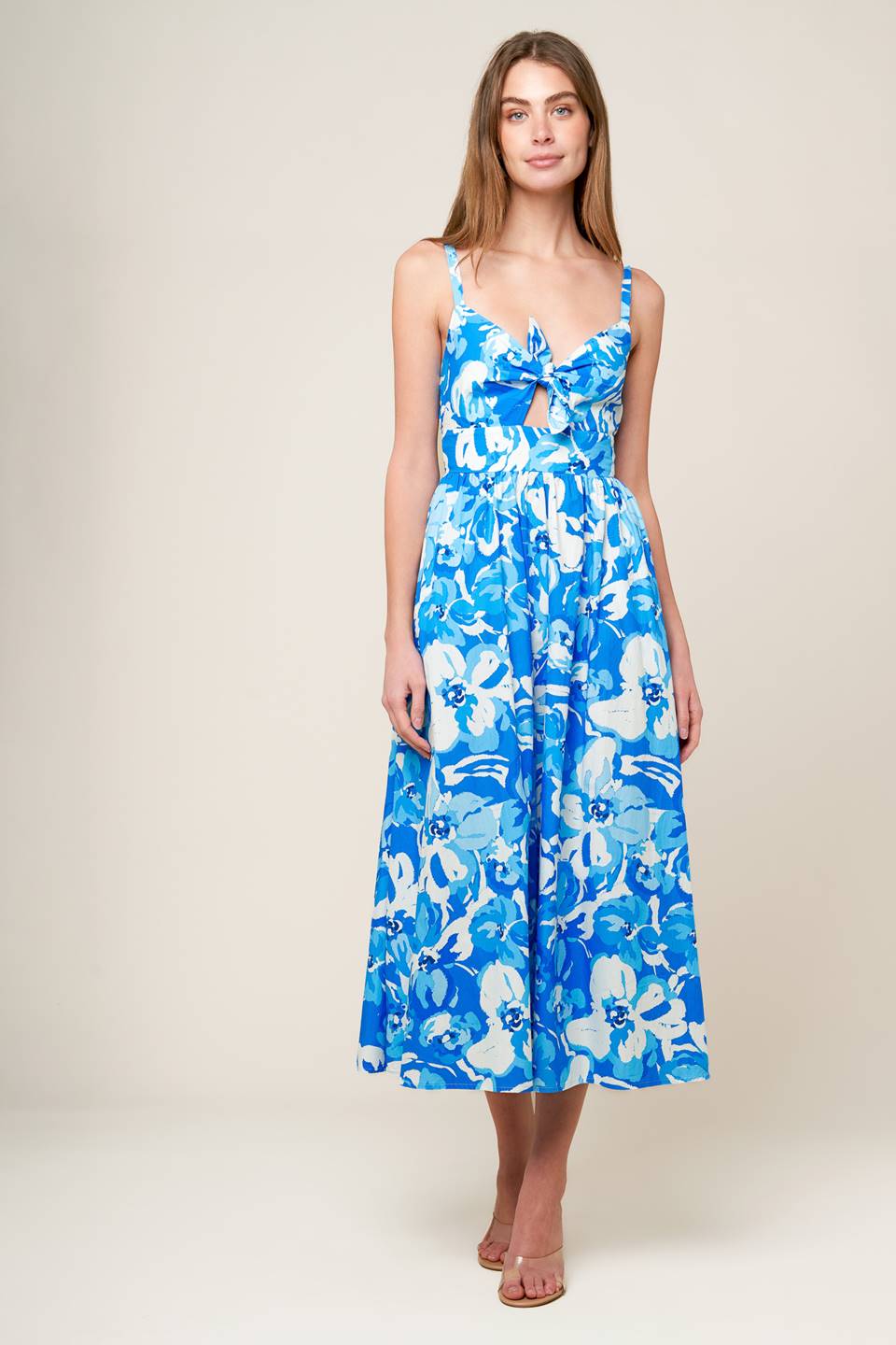 SPRING ROMANCE WOVEN MIDI DRESS - MaraFormigone