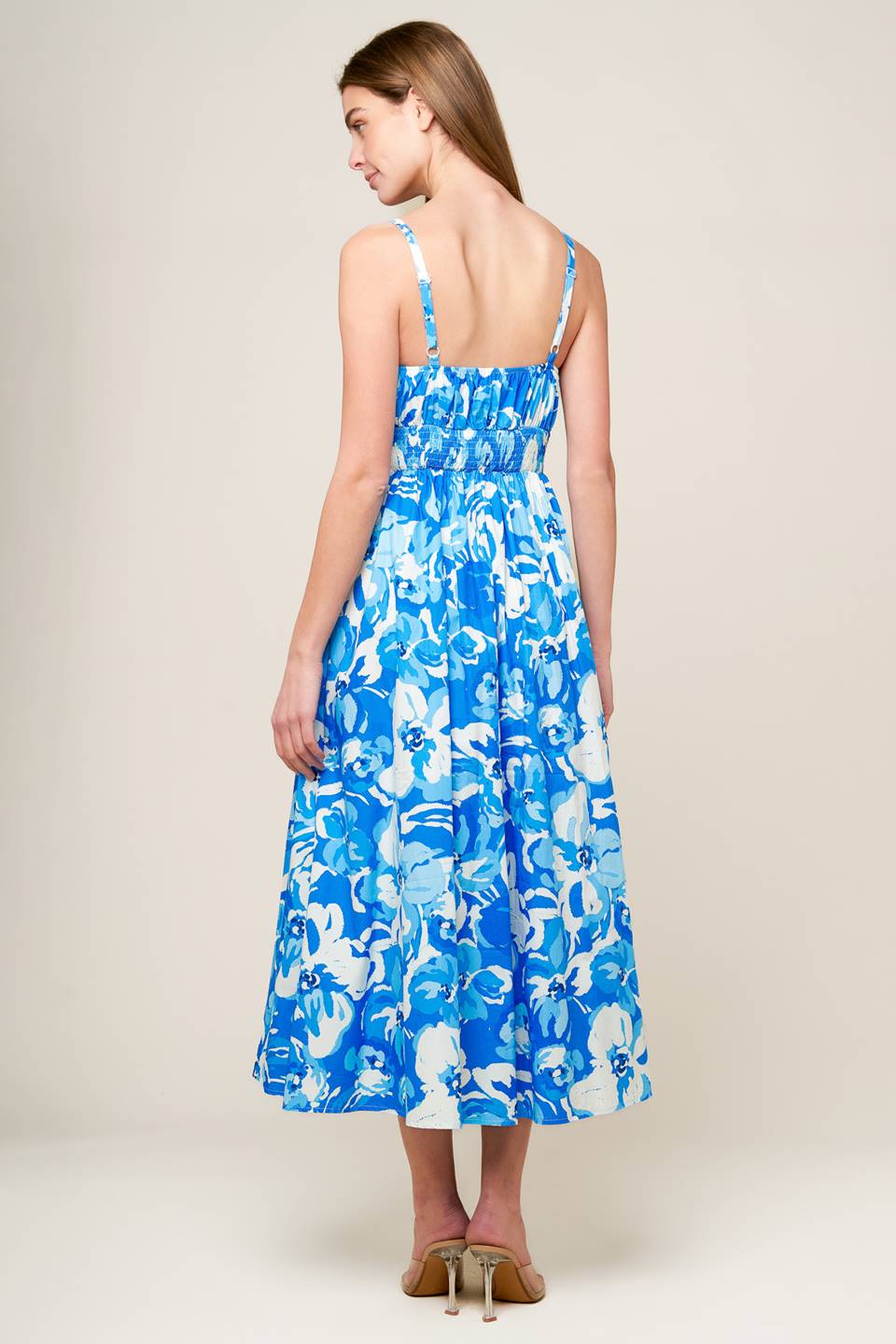 SPRING ROMANCE WOVEN MIDI DRESS - MaraFormigone