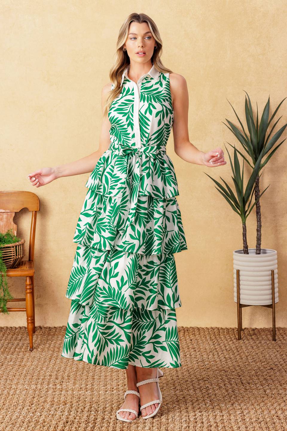 Vestido midi tejido de Park Avenue