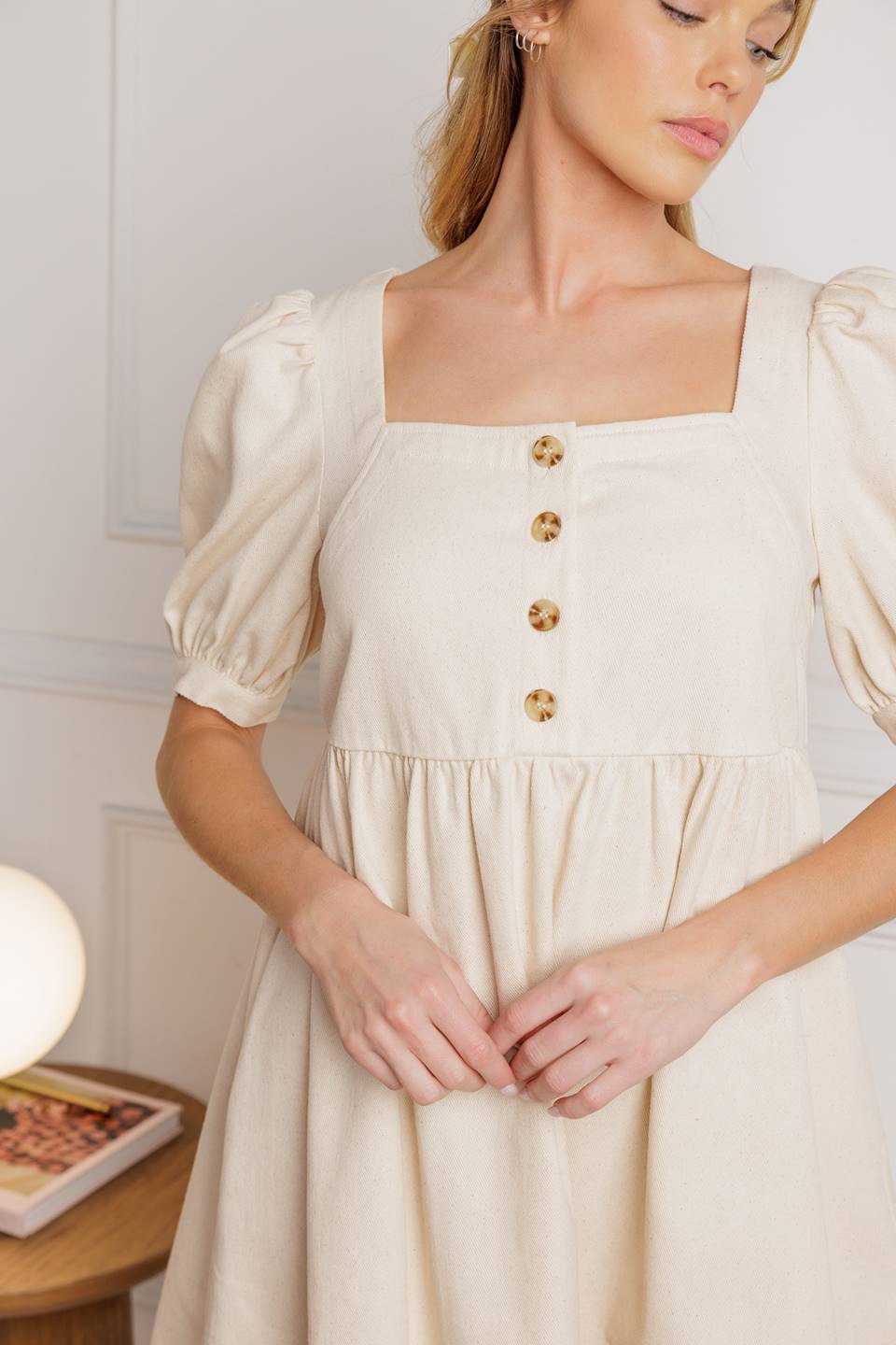 PARA EL DÍA, MINIVESTIDO DE SARGENTO TEJIDO