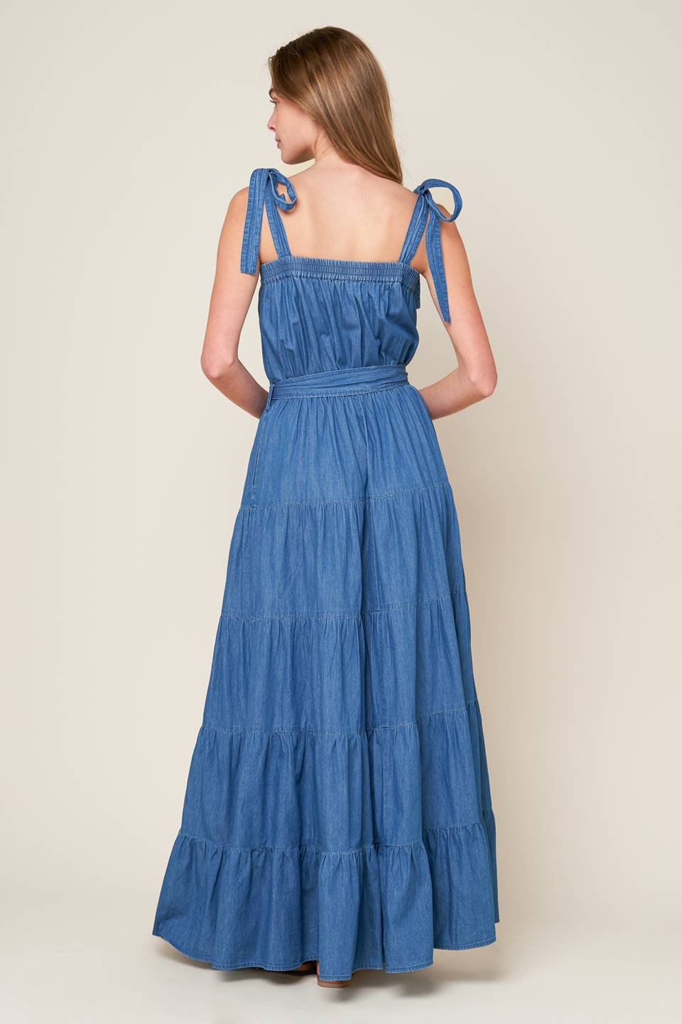 VESTIDO MAXI DE CHAMBRAY DE PRETTIEST BEHAVIOR