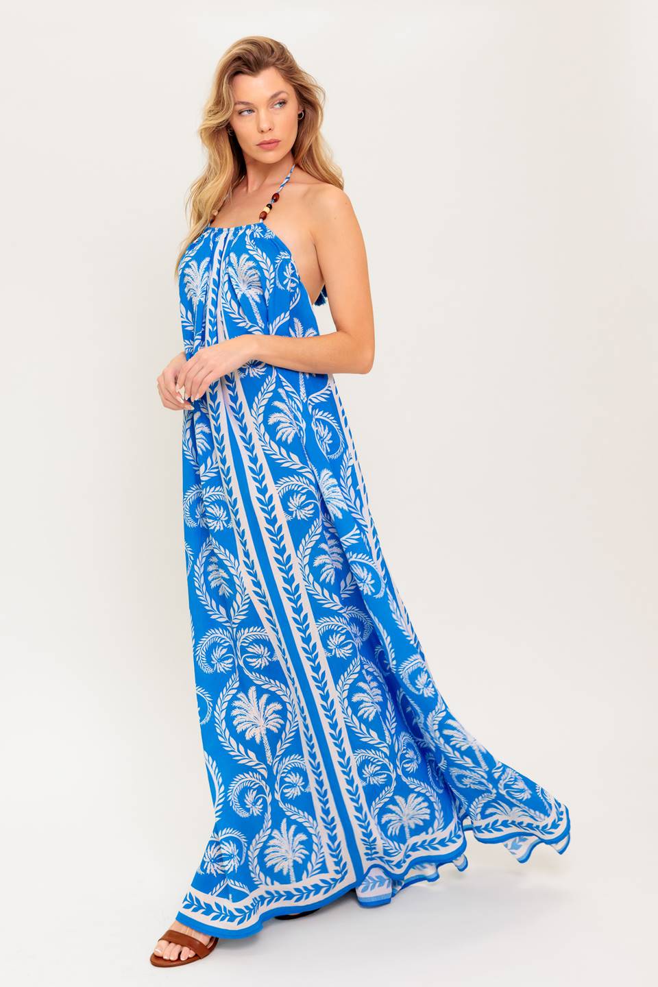 FOR THE DREAMERS BLUE WOVEN MAXI DRESS - MaraFormigone