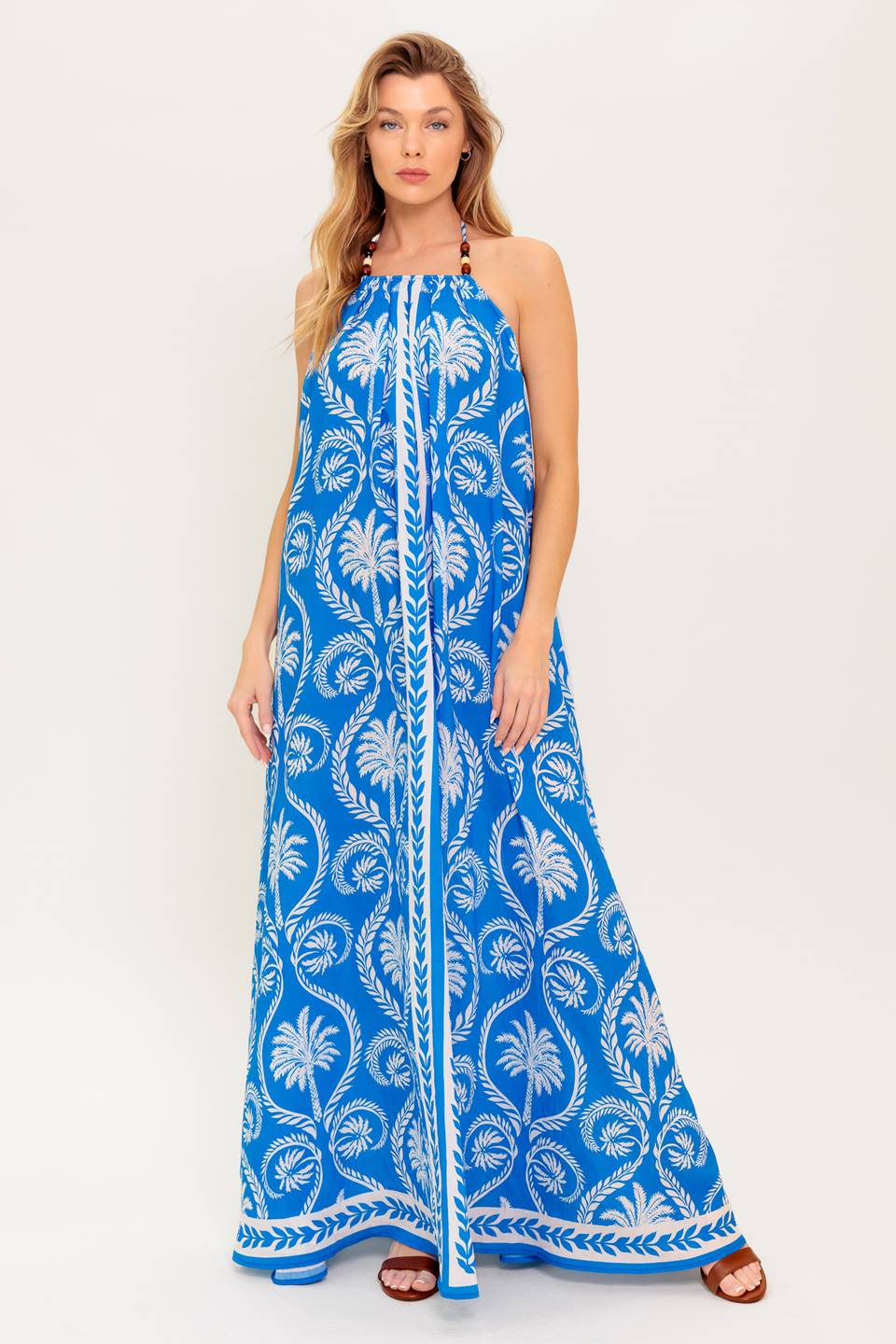 FOR THE DREAMERS BLUE WOVEN MAXI DRESS - MaraFormigone