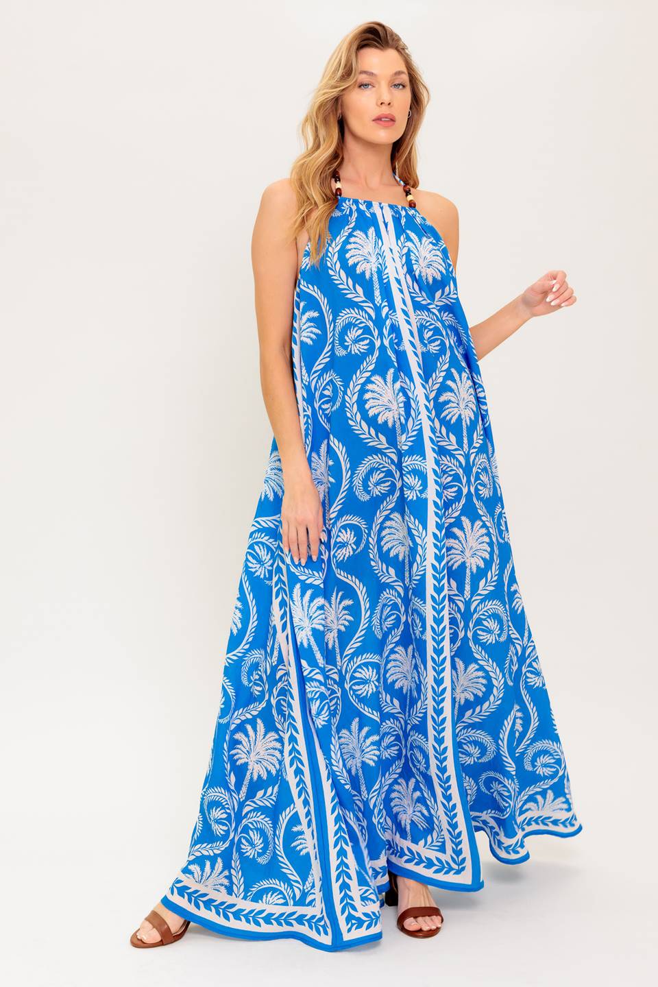 FOR THE DREAMERS BLUE WOVEN MAXI DRESS - MaraFormigone