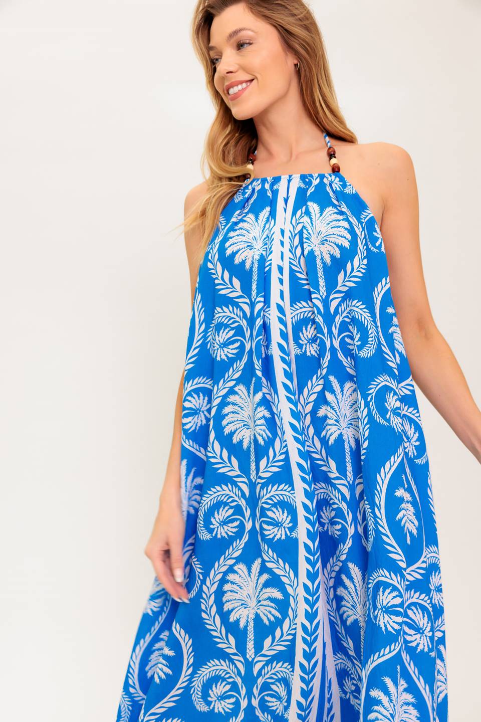 FOR THE DREAMERS BLUE WOVEN MAXI DRESS - MaraFormigone