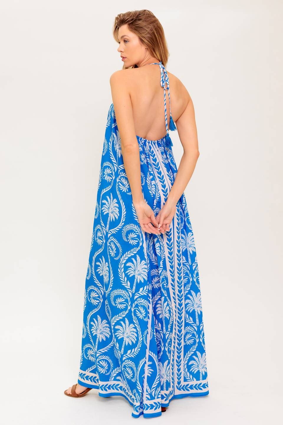 FOR THE DREAMERS BLUE WOVEN MAXI DRESS - MaraFormigone