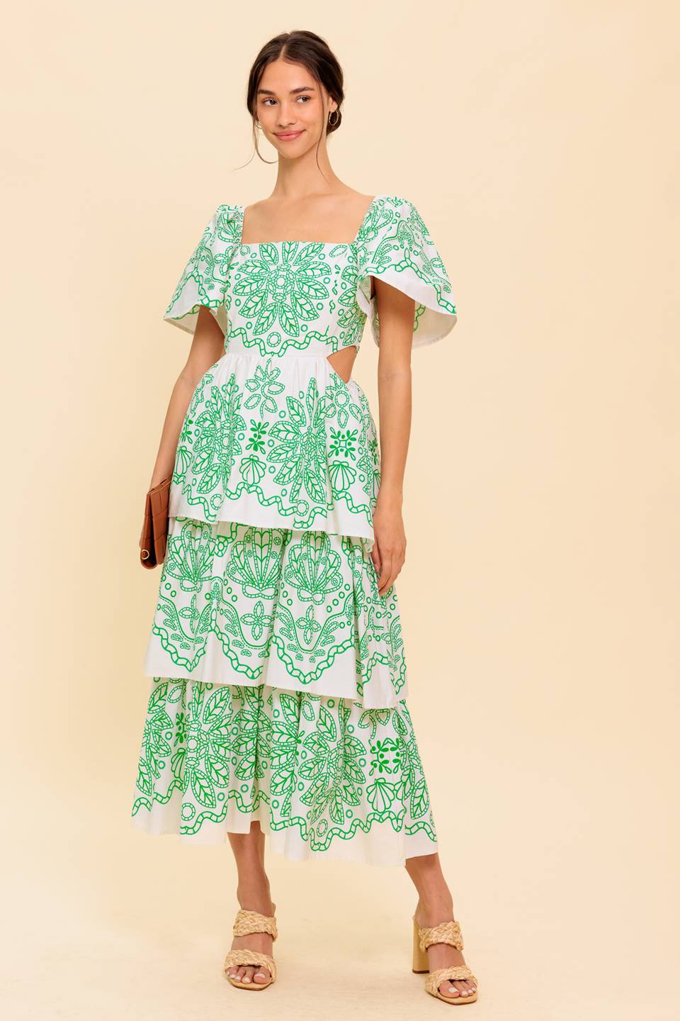 SHE'S A VISION WOVEN MIDI DRESS - MaraFormigone