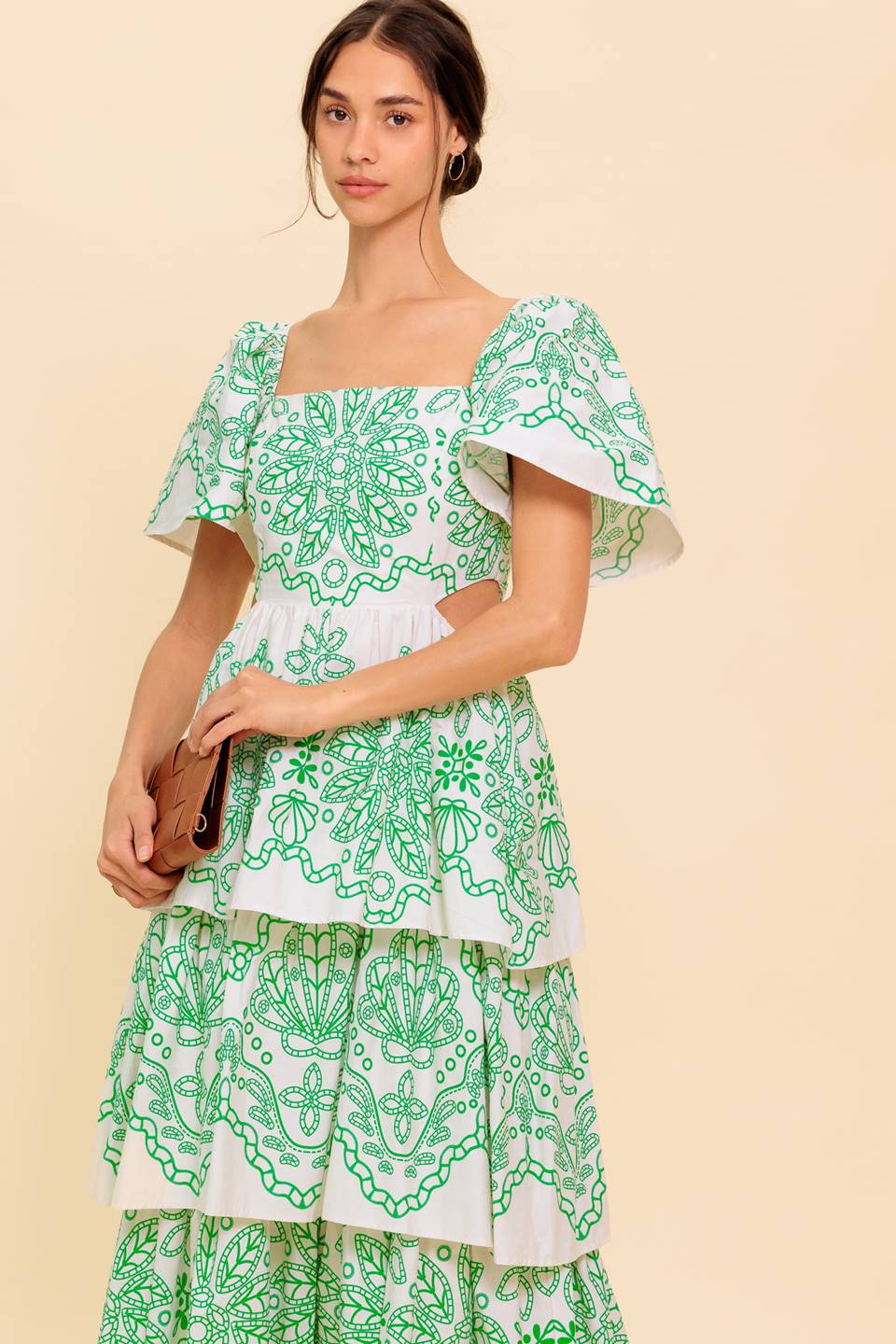 SHE'S A VISION WOVEN MIDI DRESS - MaraFormigone