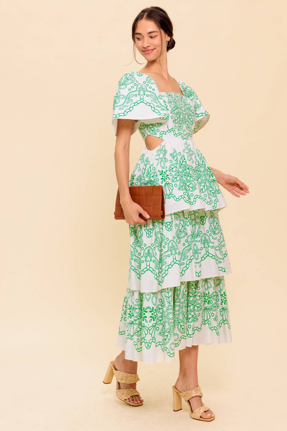 SHE'S A VISION WOVEN MIDI DRESS - MaraFormigone