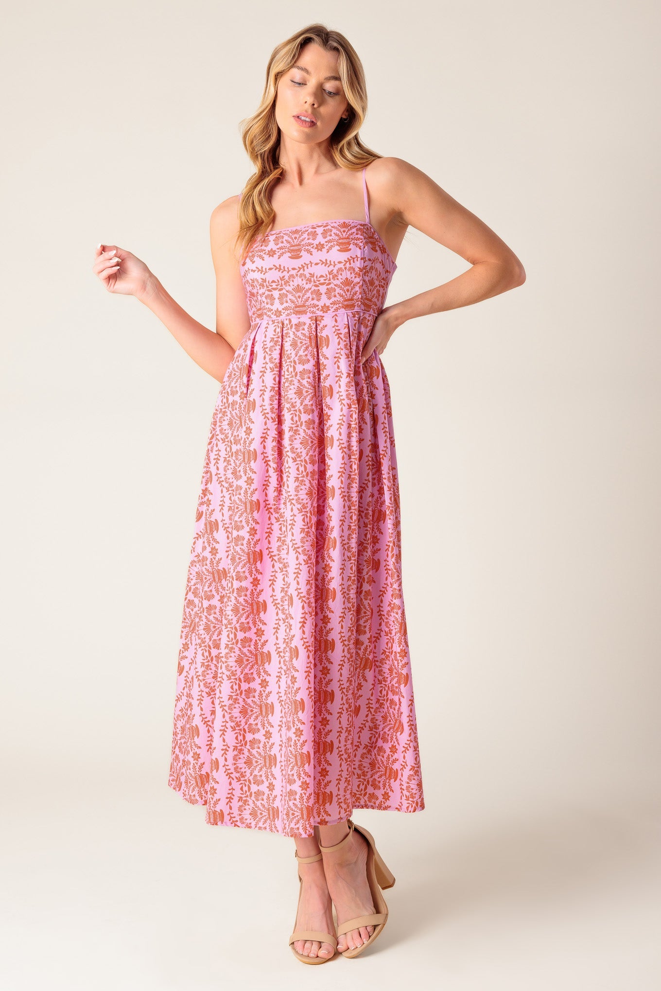 EL VESTIDO MIDI TEJIDO ROSA EVETTE