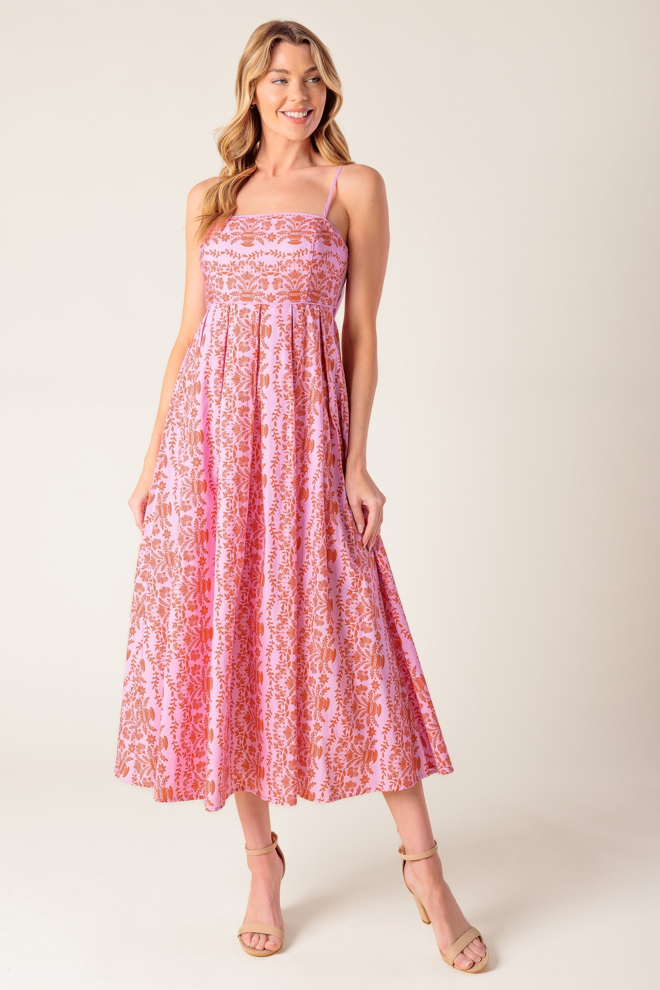EL VESTIDO MIDI TEJIDO ROSA EVETTE