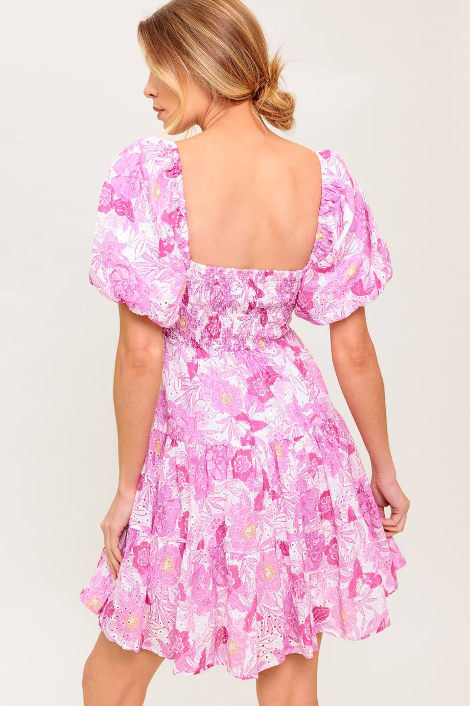 VESTIDO MINI MEADOW RHYTHM COM BORDADO ELÁSTICO