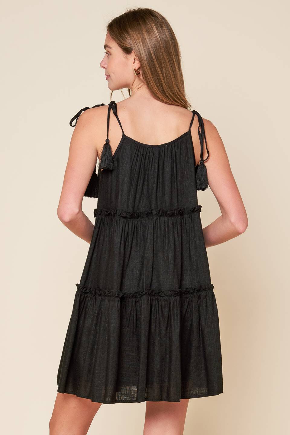 THROUGH THE ARBOR WOVEN MINI DRESS - MaraFormigone