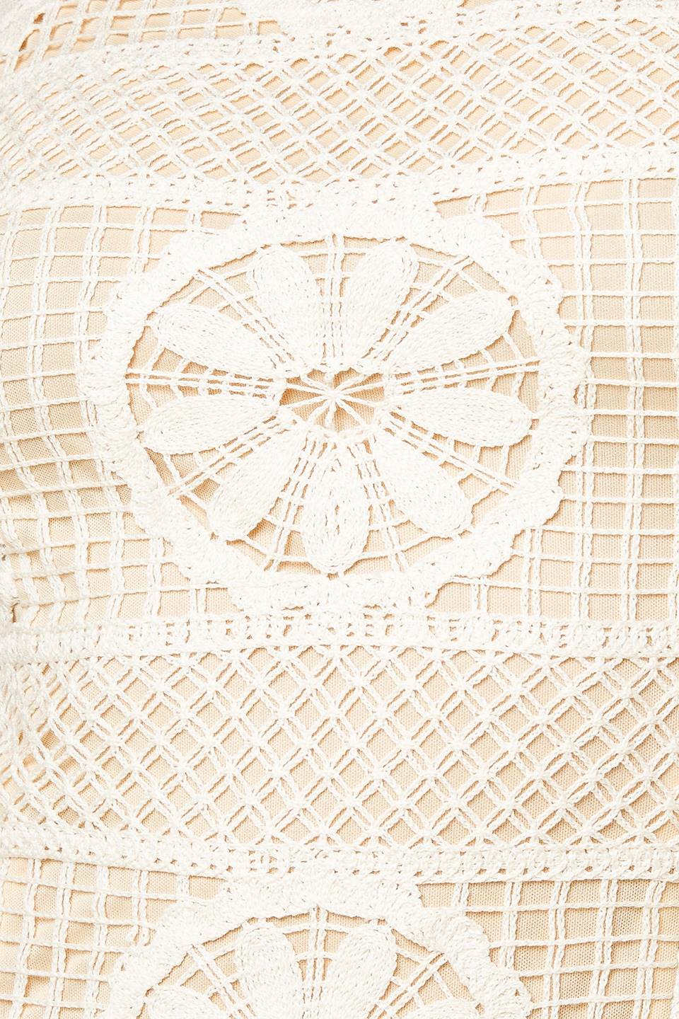 PRETTIEST ENERGY CREAM LACE MIDI DRESS - MaraFormigone