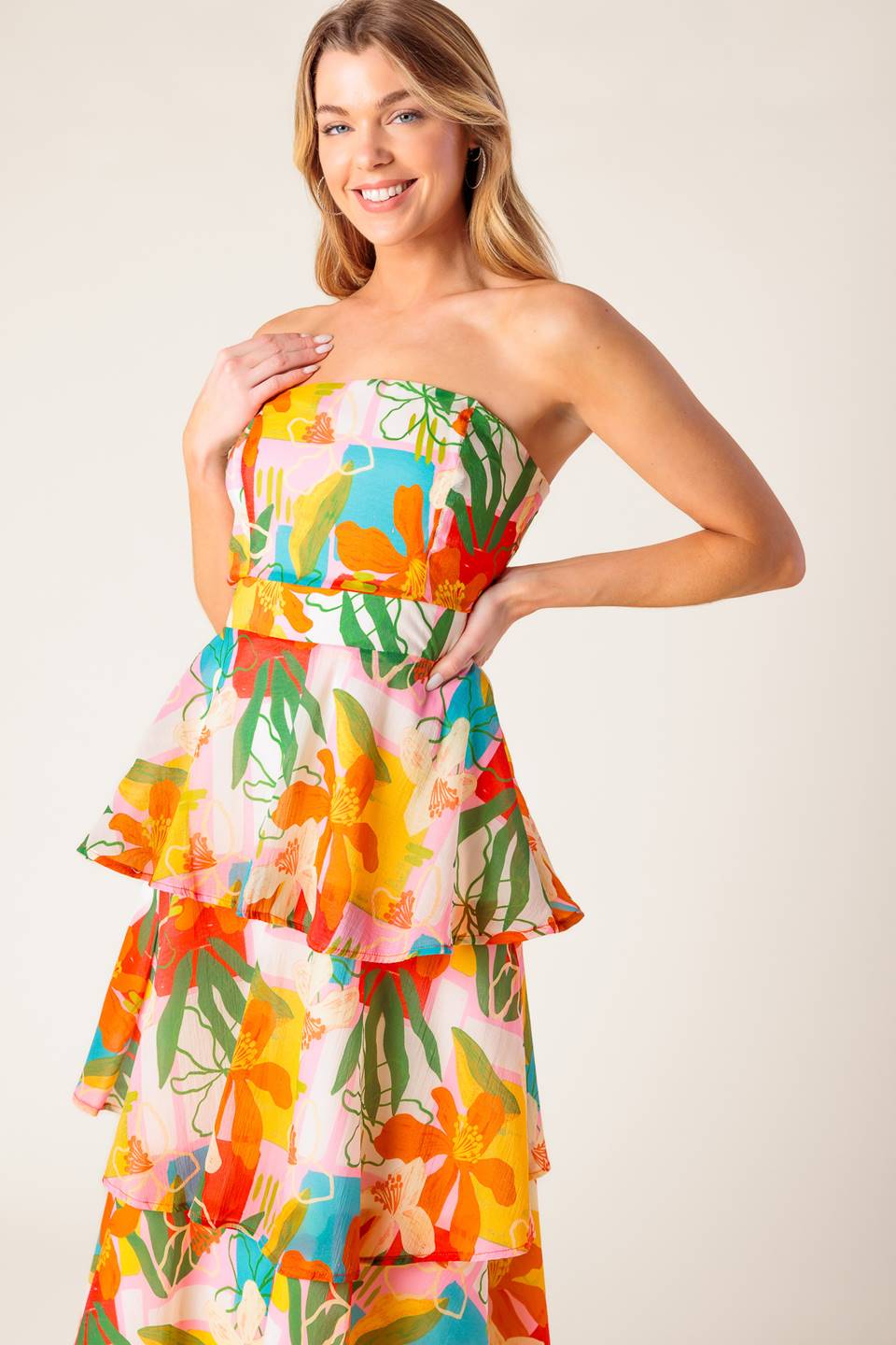 HALF PAST SUNSET WOVEN MAXI DRESS - MaraFormigone
