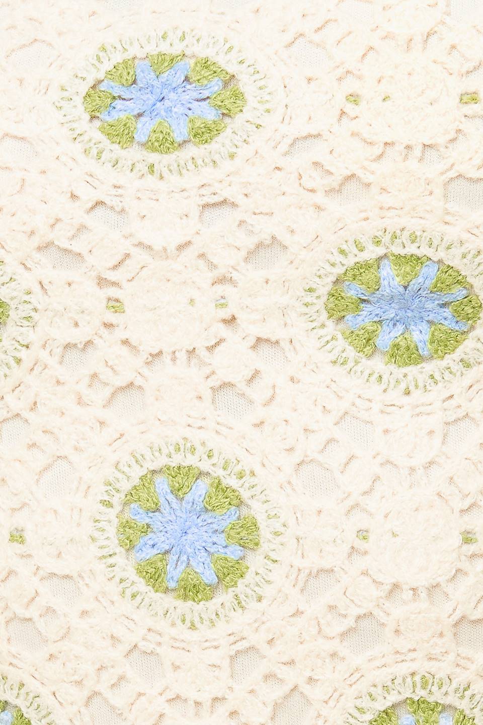 Vestido corto tejido color crema LOLA GRASS