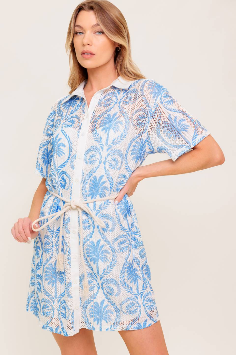 MINIVESTIDO DE ENCAJE TEJIDO DE GENTLE SPIRIT