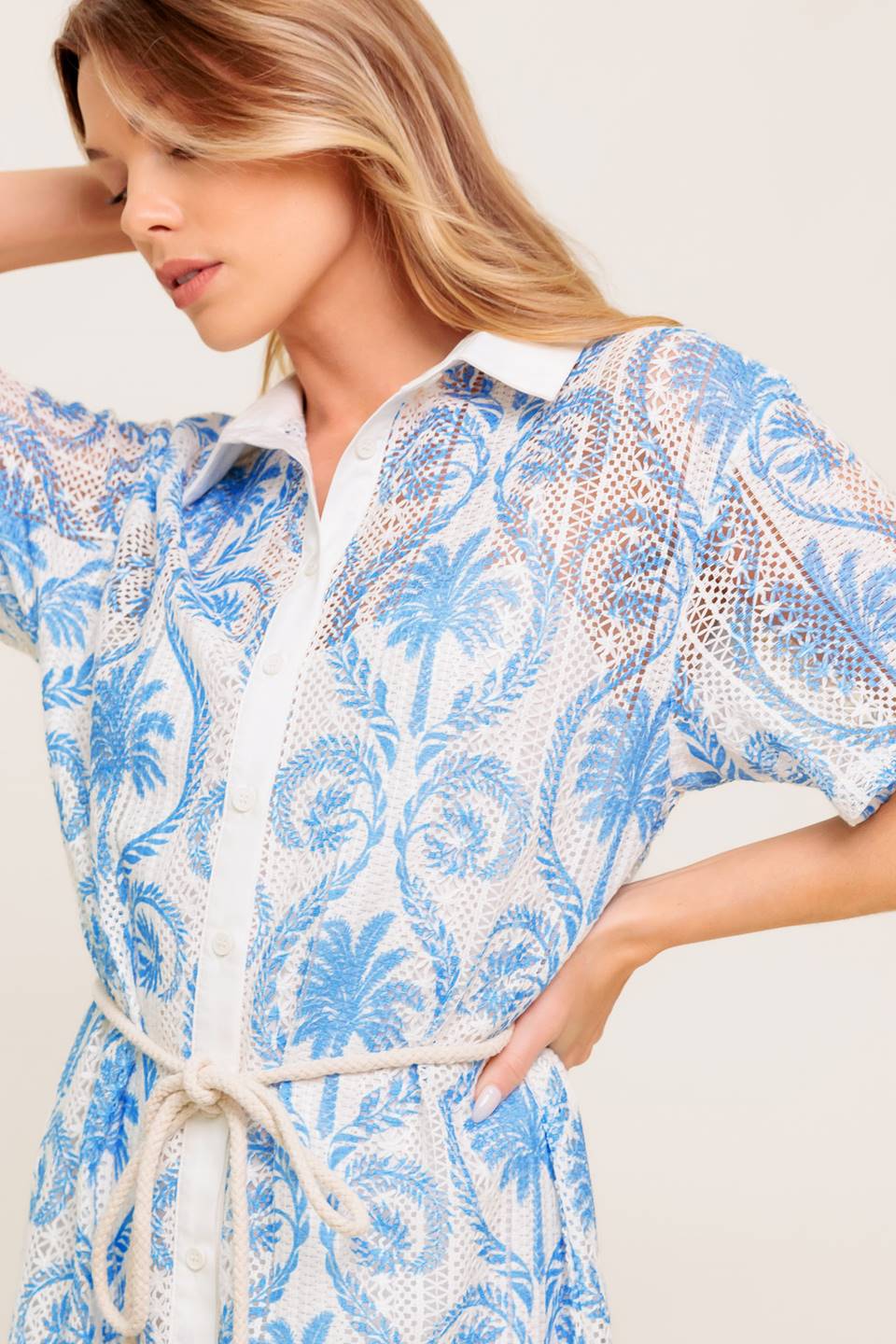 MINIVESTIDO DE ENCAJE TEJIDO DE GENTLE SPIRIT